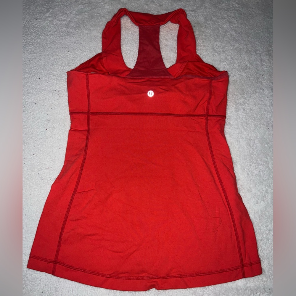 Lululemon Athletica Women Racerback Tank Top | Size 8 | Red | - Picture 2 of 6